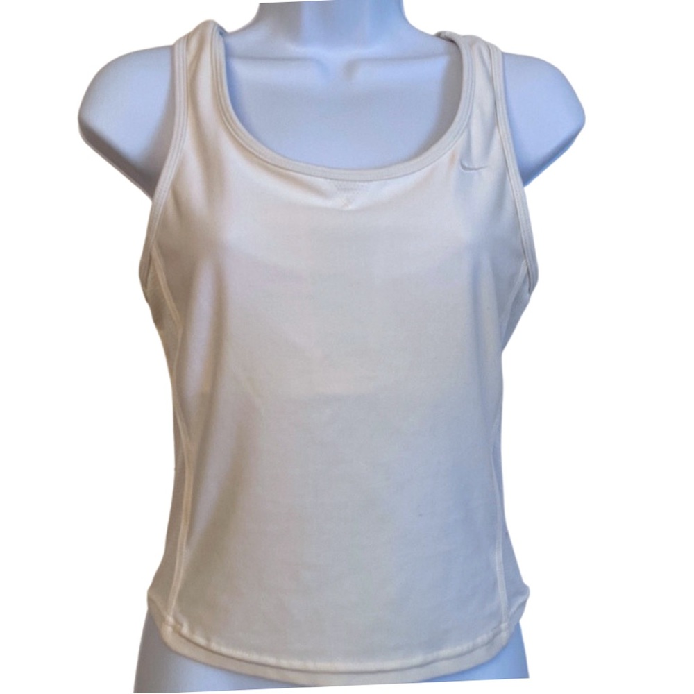 White Nike Dry Fit Tank Top with Bra